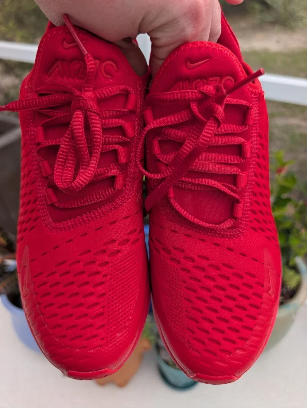Nike Air Max 270 GS University Red Size 6.5Y Women's 8 CW6987-600 Like NWB